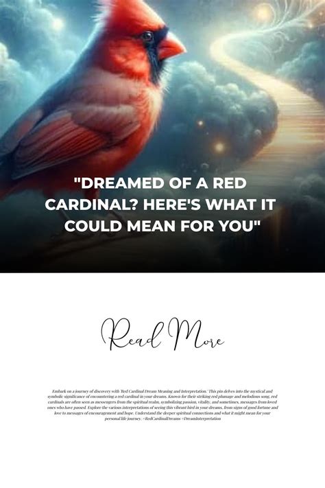 Red Cardinal Dream Meaning and Interpretation en 2024