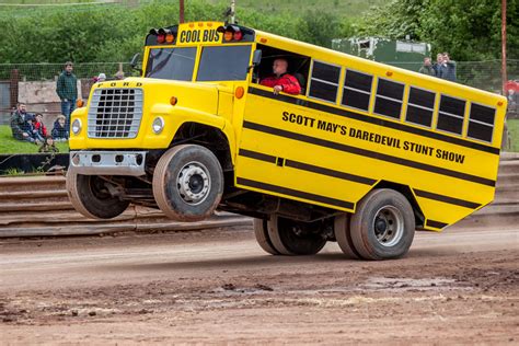 Wheelie Cool Bus: Scott May's Daredevil Stunt Show