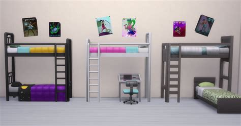 Sims 4 bunk bed custom content - deserthor