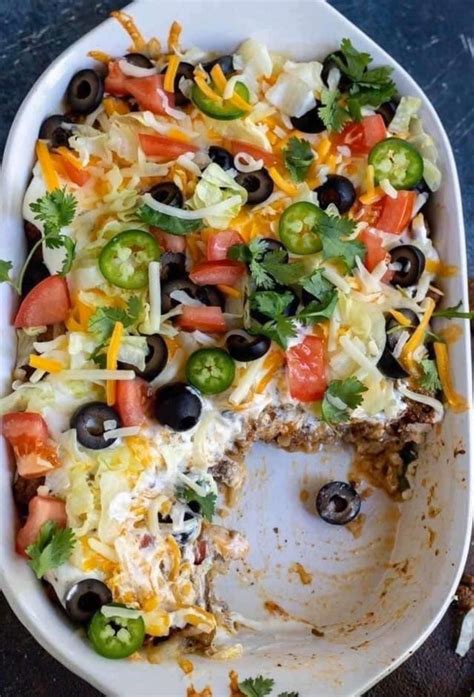 Keto Taco Casserole - Easy Bake Recipe | Low carb califlower recipes ...