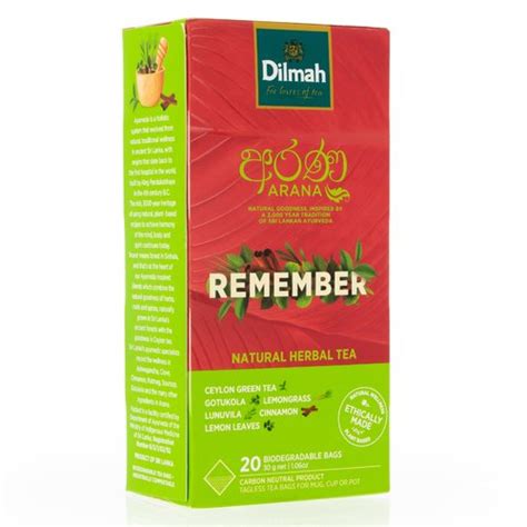 Arana Herbal Infusion Tea | Dilmah Herbal Tea | Tea Brands