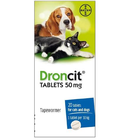 Droncit Tablets for dogs and cats 50 mg | Pet Health Direct