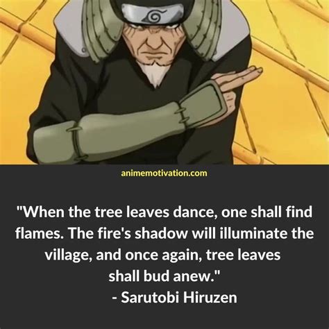 The Best Collection Of Sarutobi Hiruzen Quotes From Naruto | Naruto ...