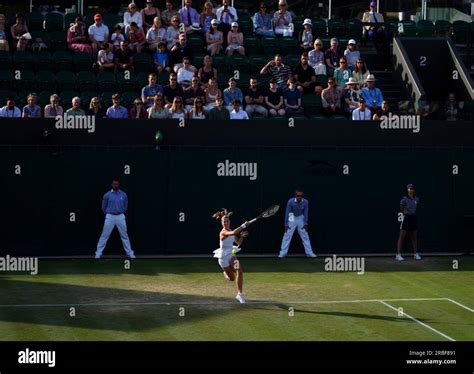 Hannah Klugman in action in the Girls singles on day seven of the 2023 ...