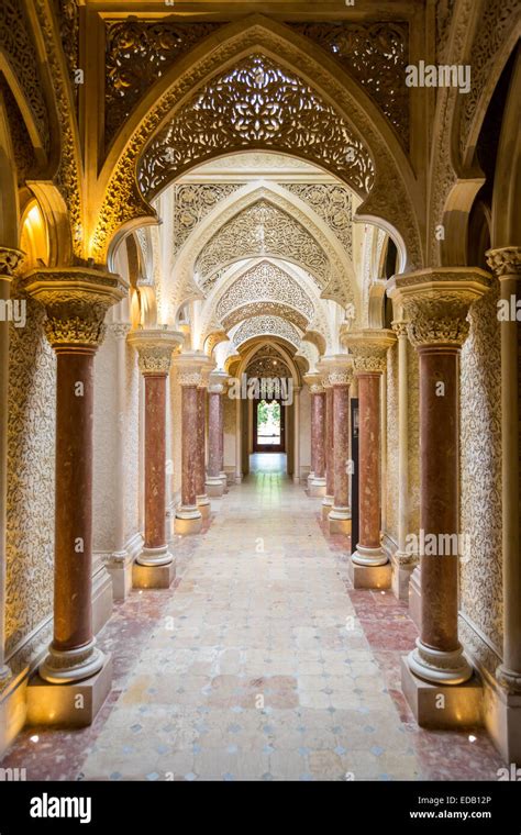 Monserrate Palace at Sintra Lisbon Portugal Stock Photo - Alamy