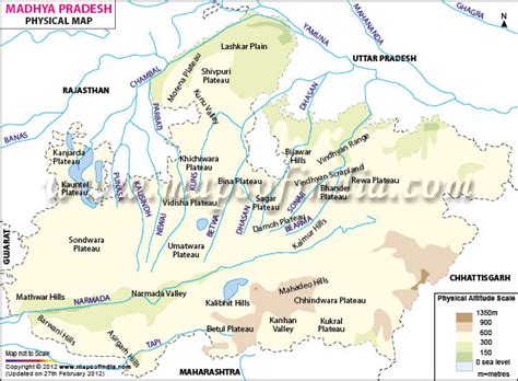 Madhya Pradesh Physical Map