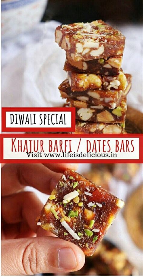 Sugar-free and Oil-free Khajur Barfi or Dates Bar | DIWALI SPECIAL | How to make Khajur Barfi ...