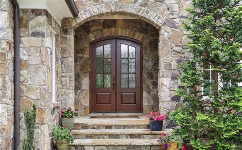 Front Door Colors For Stone Houses | Entry Door Colors & Stone