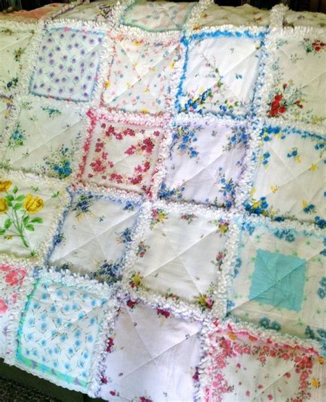 vintage handkerchief quilt - idea for baby blanket? by hester | Vintage ...