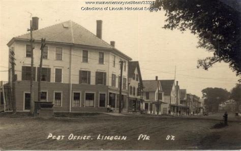 Post Office, Lincoln, Built in 1856 - Maine Memory Network