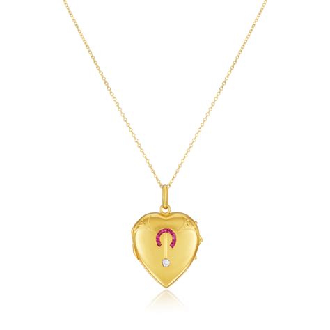 18ct Yellow Gold Heart Locket Pendant – G Collins & Sons