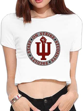 Indiana University--Bloomington Mascot Woman T-shirts Nice Navel T ...