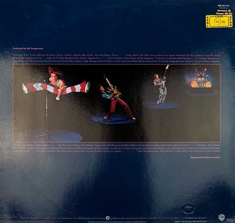 VAN HALEN Van Halen II Album Cover Gallery & 12" Vinyl LP Discography Information #vinylrecords