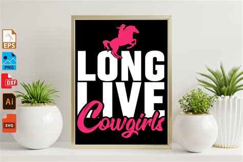 Long Live Cowgirls Graphic by mrrana62783 · Creative Fabrica