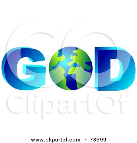 Clipart of Colorful Sketched GOD Text - Royalty Free Vector Illustration by Prawny #1265316