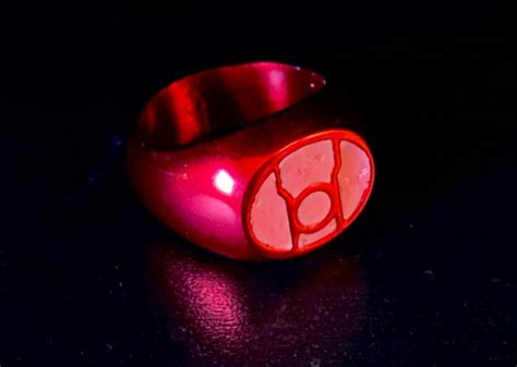 Anodized Red Lantern Ring | Etsy