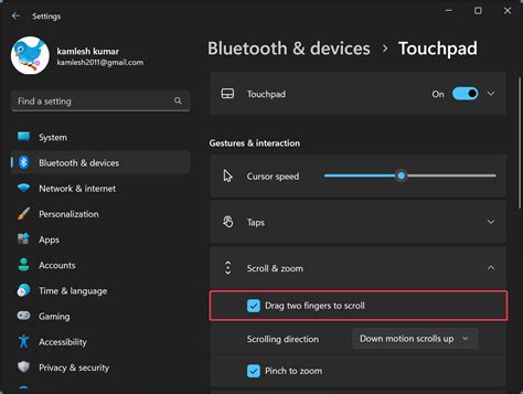 How to Enable or Disable "Drag Two Fingers to Scroll" Touchpad Gestures on Windows 11 or 10 ...