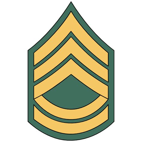 Army Rank E-7 Sergeant First Class Sticker