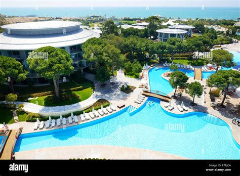 The swimming pools at luxury hotel, Antalya, Turkey Stock Photo - Alamy