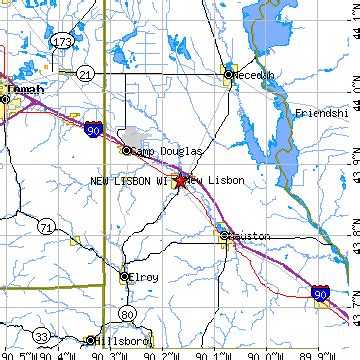 New Lisbon, Wisconsin (WI) ~ population data, races, housing & economy