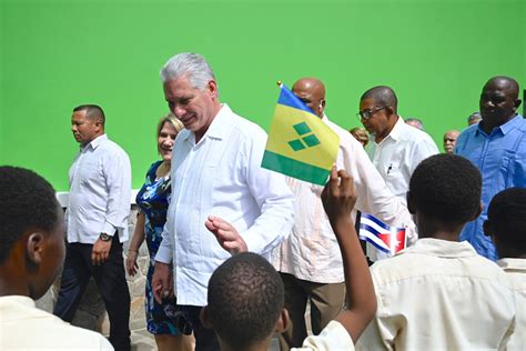 President of Cuba arrives in St Vincent and the Grenadines for three ...