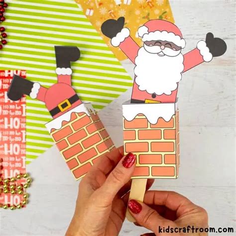 Santa Stuck In The Chimney Craft - Kids Craft Room