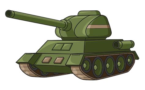 Premium Vector | War tank cartoon