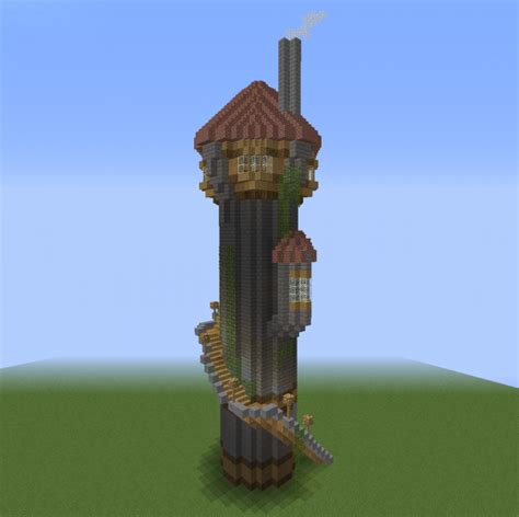 Unfurnished Tower House - Blueprints for MineCraft Houses, Castles ...