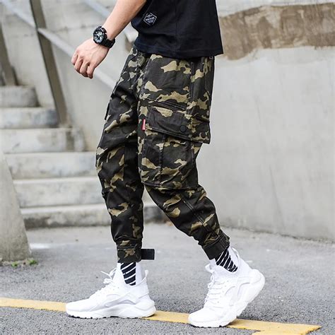 Fashion Camouflage Army Pants Men Jogger Jeans Ankle Banded Streetwear Punk Style Hip Hop Jeans ...