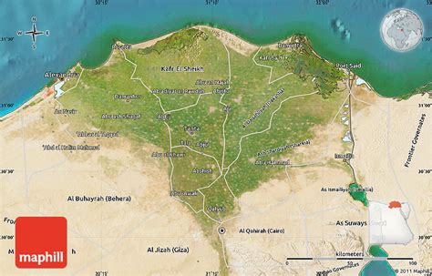 Word Map: Egypt Map - Egypt Satellite