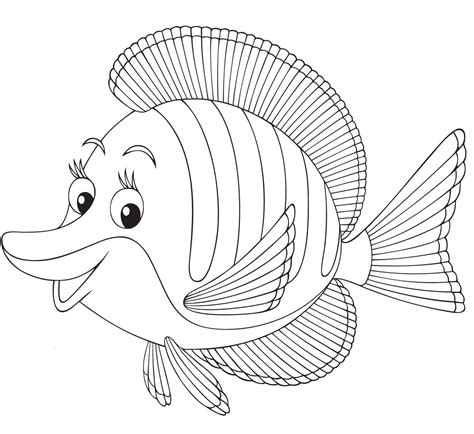 Line Drawing Of Fish at GetDrawings | Free download