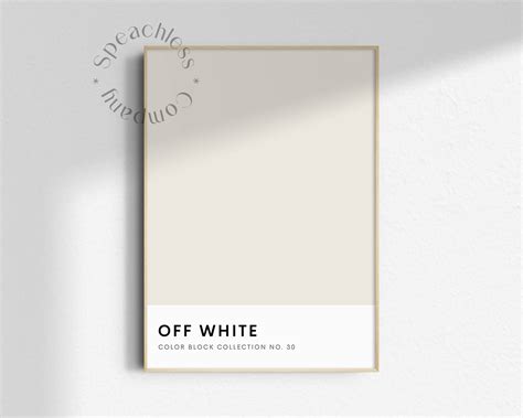 Off White Wall Print, off White Wall Art, White Printable Wall Art, Color Block Wall Art, Modern ...