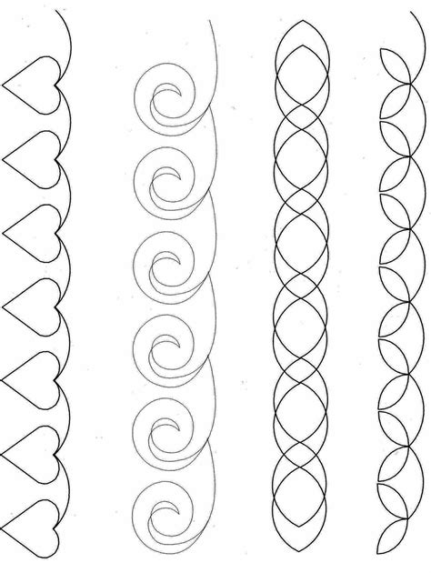 Printable Continuous Line Quilting Patterns | Easy Free Motion - Free ...