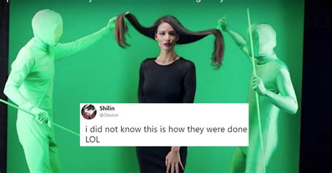 People Are Cracking up at These Green-Screen Photos of a Shampoo ...