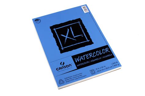 Canson XL Series Watercolor Pad, 9" x 12", Fold-over cover, 30 Sheets (100510941) - Buy Online ...