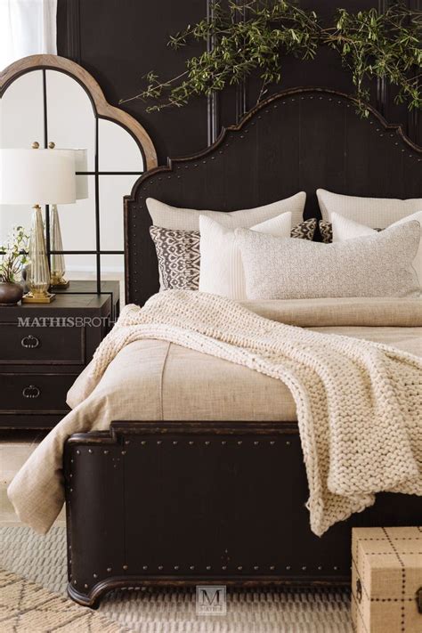 72" Traditional Panel Bed in Kettle Black | Mathis Brothers Furniture ...