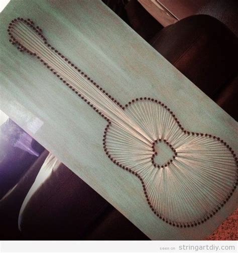 Guitar String Art - String Art DIYString Art DIY