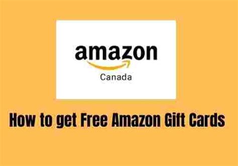 Learn How to Get FREE Amazon Gift Cards Canada