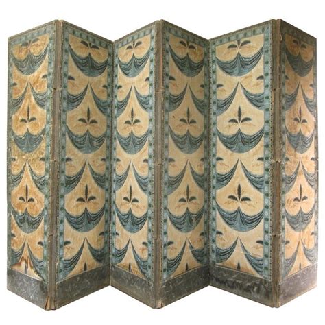 Large 19th Century French, Six-Panel Antique Paper Screen | Folding screen, Antique paper, Floor ...