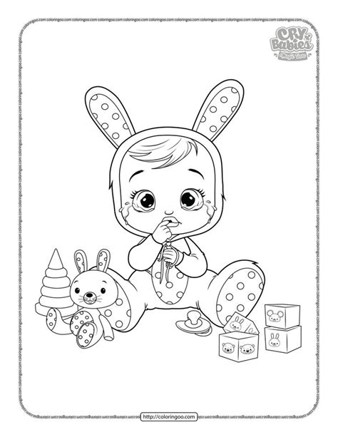 Cry Babies Coney Coloring Page | Cry baby coloring book, Baby coloring pages, Cute coloring pages