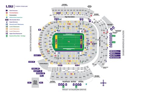 Lsu Football Stadium Seating Chart