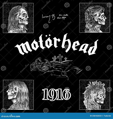 Motorhead Band 1980 Vector Logo Illustration. | CartoonDealer.com #258182028