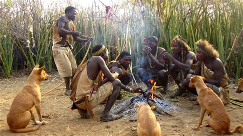 The hadzabe tribe true hunter gatherer in earth// the African culture ...