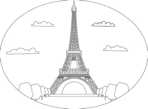 Eiffel Tower For Children coloring page - Download, Print or Color ...