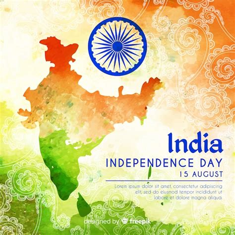 Happy indian independence day background | Free Vector