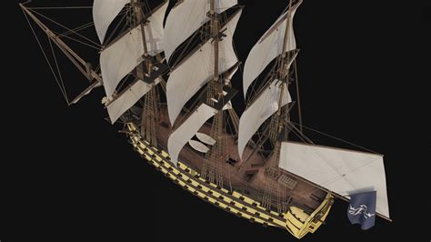 HMS Endeavour Sailing Ship 3D - TurboSquid 2097289