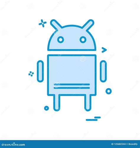 Android icon design vector editorial stock image. Illustration of ...