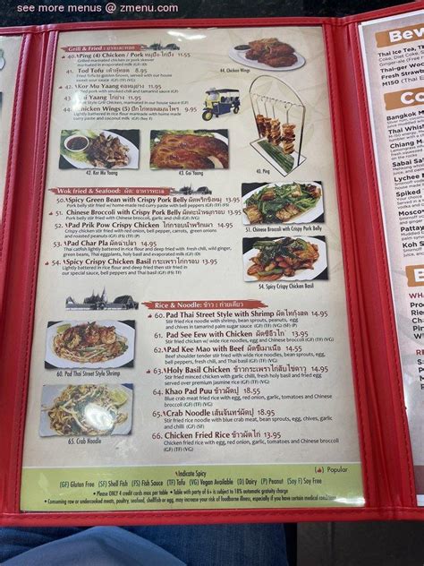 Online Menu of Tuk Tuk Thai - Thai Street Food (Oro Valley, AZ) Restaurant, Oro Valley, Arizona ...