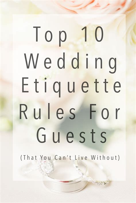 Top 10 Wedding Etiquette Rules for Guests (That You Can't Live Without) | San Antonio Wedding ...