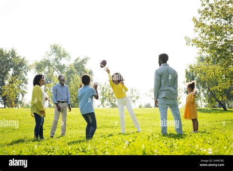 Beautiful happy african american family bonding at the park - Black ...